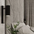 Lampa ścienna UTTI czarna kinkiet SL.1077 SOLLUX LIGHTING