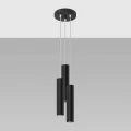 Lampa wisząca LAGOS 3P czarna zwis SL.1079 SOLLUX LIGHTING