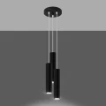 Lampa wisząca LAGOS 3P czarna zwis SL.1079 SOLLUX LIGHTING