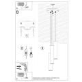 Lampa wisząca LAGOS 3P czarna zwis SL.1079 SOLLUX LIGHTING