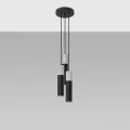 Lampa wisząca BORGIO 3P czarna zwis SL.1081 SOLLUX LIGHTING