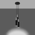 Lampa wisząca BORGIO 3P czarna zwis SL.1081 SOLLUX LIGHTING
