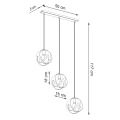 Lampa wisząca TULOS 3L biała zwis SL.1085 SOLLUX LIGHTING