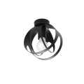 Lampa sufitowa TULOS czarna plafon SL.1086 SOLLUX LIGHTING