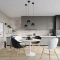 Lampa wisząca TULOS 1 czarna zwis SL.1087 SOLLUX LIGHTING