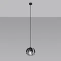 Lampa wisząca TULOS 1 czarna zwis SL.1087 SOLLUX LIGHTING