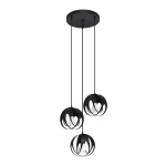 Lampa wisząca TULOS 3P czarna zwis SL.1088 SOLLUX LIGHTING