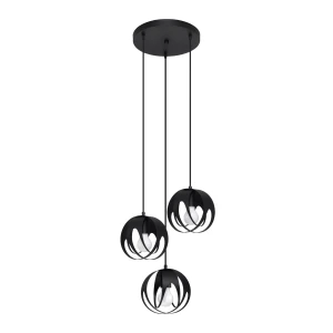 Lampa wisząca TULOS 3P czarna zwis SL.1088 SOLLUX LIGHTING