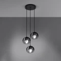 Lampa wisząca TULOS 3P czarna zwis SL.1088 SOLLUX LIGHTING