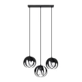 Lampa wisząca TULOS 3L czarna zwis SL.1089 SOLLUX LIGHTING