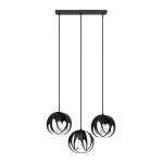Lampa wisząca TULOS 3L czarna zwis SL.1089 SOLLUX LIGHTING