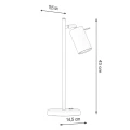 Lampa biurkowa RING biała lampka biurkowa SL.1090 SOLLUX LIGHTING