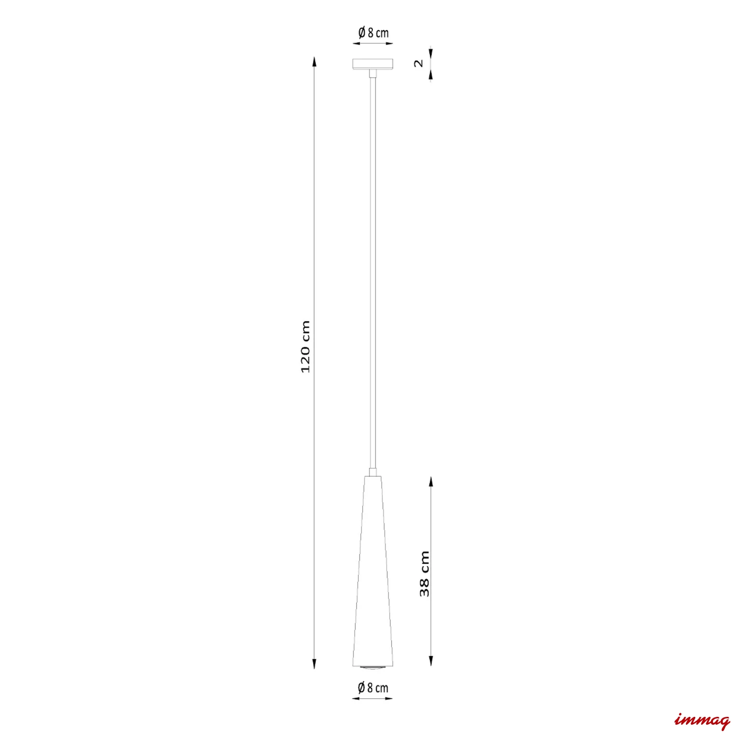 Lampa wisząca SULA 1 naturalne drewno zwis SL.1100 SOLLUX LIGHTING - wymiary