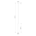 Lampa wisząca SULA 1 naturalne drewno zwis SL.1100 SOLLUX LIGHTING