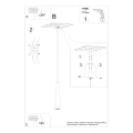 Lampa wisząca SULA 1 naturalne drewno zwis SL.1100 SOLLUX LIGHTING