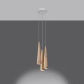 Lampa wisząca SULA 3P naturalne drewno zwis SL.1101 SOLLUX LIGHTING