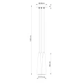 Lampa wisząca SULA 3P naturalne drewno zwis SL.1101 SOLLUX LIGHTING