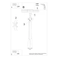 Lampa wisząca SULA 3P naturalne drewno zwis SL.1101 SOLLUX LIGHTING