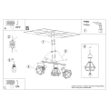 Lampa sufitowa ARTEMIS 3 biała plafon SL.1104 SOLLUX LIGHTING