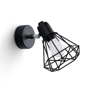 Lampa ścienna ARTEMIS 1 czarna kinkiet SL.1105 SOLLUX LIGHTING