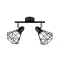 Lampa sufitowa ARTEMIS 2 czarna plafon SL.1106 SOLLUX LIGHTING
