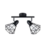 Lampa sufitowa ARTEMIS 2 czarna plafon SL.1106 SOLLUX LIGHTING