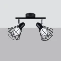 Lampa sufitowa ARTEMIS 2 czarna plafon SL.1106 SOLLUX LIGHTING