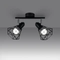 Lampa sufitowa ARTEMIS 2 czarna plafon SL.1106 SOLLUX LIGHTING