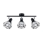 Lampa sufitowa ARTEMIS 3 czarna plafon SL.1107 SOLLUX LIGHTING