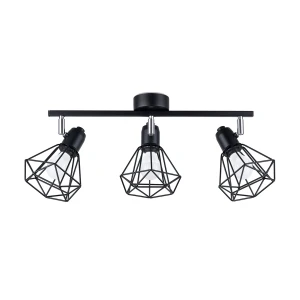 Lampa sufitowa ARTEMIS 3 czarna plafon SL.1107 SOLLUX LIGHTING