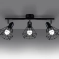 Lampa sufitowa ARTEMIS 3 czarna plafon SL.1107 SOLLUX LIGHTING