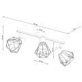 Lampa sufitowa ARTEMIS 3 czarna plafon SL.1107 SOLLUX LIGHTING