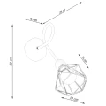 Lampa ścienna ARTEMIS 1S czarna kinkiet SL.1108 SOLLUX LIGHTING