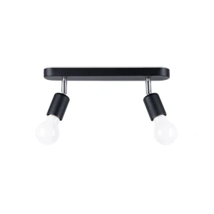 Lampa sufitowa FORNES 2 czarna plafon SL.1121 SOLLUX LIGHTING