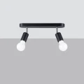 Lampa sufitowa FORNES 2 czarna plafon SL.1121 SOLLUX LIGHTING