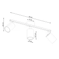 Lampa sufitowa LEMMI 3 biała plafon SL.1125 SOLLUX LIGHTING