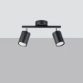 Lampa sufitowa LEMMI 2 czarna plafon SL.1127 SOLLUX LIGHTING