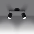 Lampa sufitowa LEMMI 2 czarna plafon SL.1127 SOLLUX LIGHTING