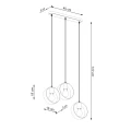 Lampa wisząca TITRAN 3 biała zwis SL.1138 SOLLUX LIGHTING