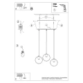 Lampa wisząca TITRAN 3 biała zwis SL.1138 SOLLUX LIGHTING