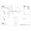 Lampa ścienna ALINO 1 czarna kinkiet SL.1139 SOLLUX LIGHTING