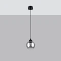 Lampa wisząca ALINO 1 czarna zwis SL.1141 SOLLUX LIGHTING