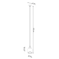 Lampa wisząca ALINO 1 czarna zwis SL.1141 SOLLUX LIGHTING