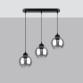 Lampa wisząca ALINO 3 czarna zwis SL.1142 SOLLUX LIGHTING