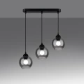 Lampa wisząca ALINO 3 czarna zwis SL.1142 SOLLUX LIGHTING