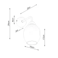Lampa ścienna FILLAN 1 czarna kinkiet SL.1143 SOLLUX LIGHTING