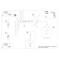 Lampa ścienna FILLAN 1 czarna kinkiet SL.1143 SOLLUX LIGHTING