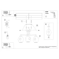 Lampa wisząca FILLAN 3 czarna żyrandol SL.1144 SOLLUX LIGHTING