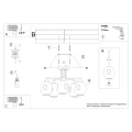 Lampa wisząca FILLAN 5 czarna żyrandol SL.1145 SOLLUX LIGHTING