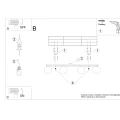 Lampa sufitowa YOLI 4 biała plafon SL.1149 SOLLUX LIGHTING